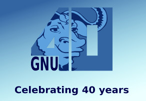 GNU 40 ans bandeau